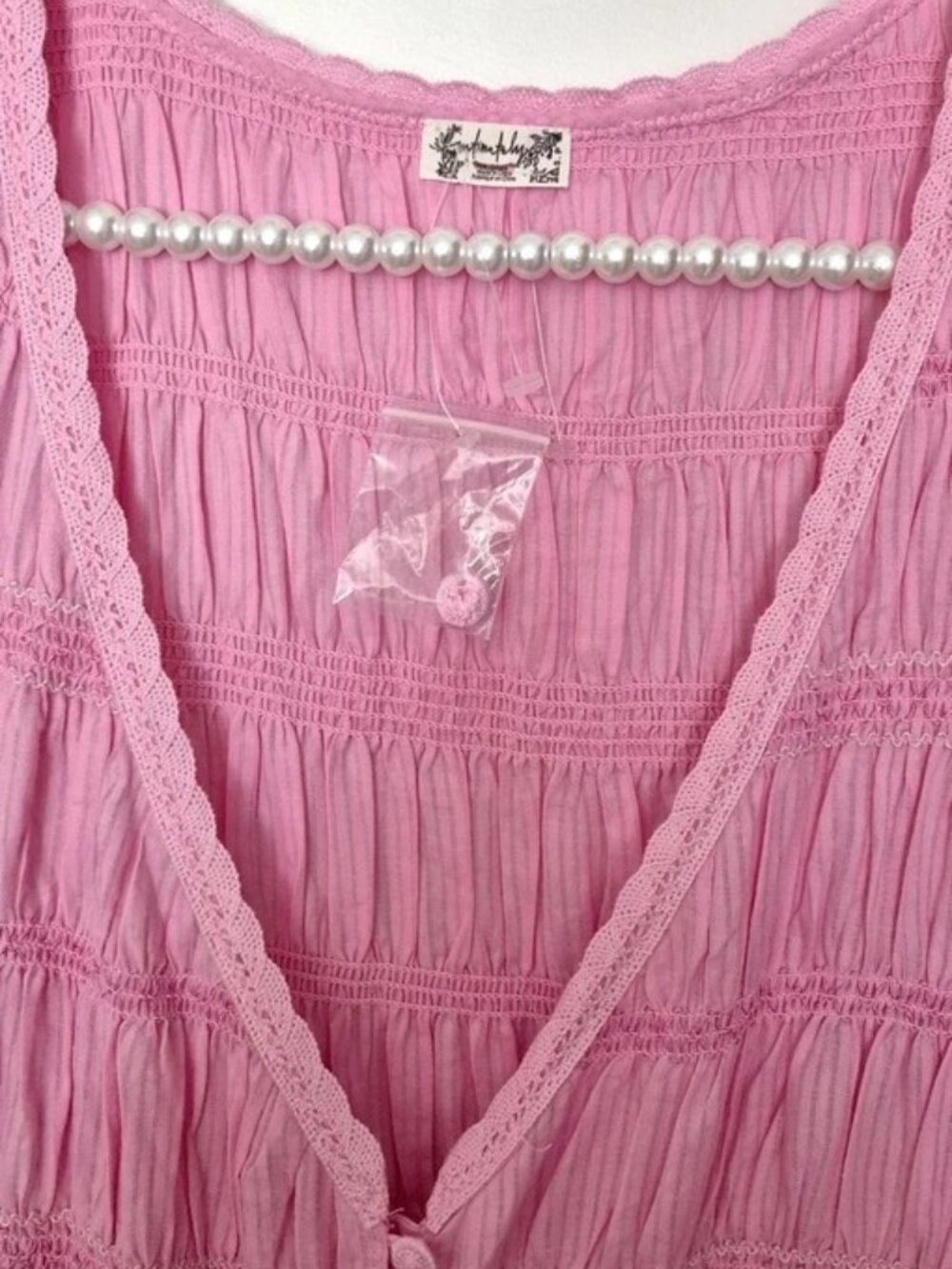 Free People Intimately Sweet Saloon Maxi Bodysuit Pink Size S - Picture 7 of 15